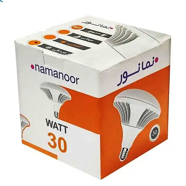 لامپ LED سفینه ای (قارچی) 30 وات نمانور پایه E27