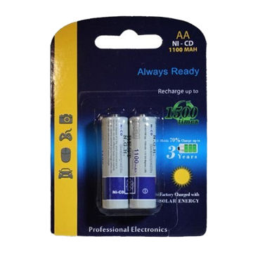 باتری قلمی AA شارژی نیکل کادمیوم 1100 میلی آمپر بست BEST NGH