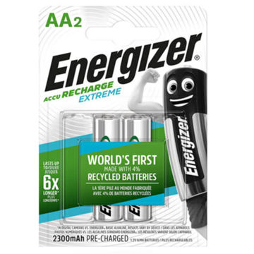 باتری شارژی نیم قلمی بسته ۲تایی انرجایزر Energizer