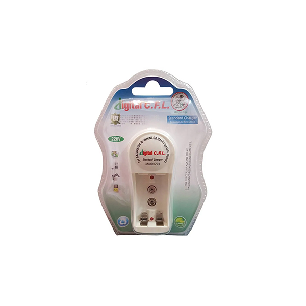 شارژر باتری قلمی، نیم قلمی و کتابی C.F.L مدل 704