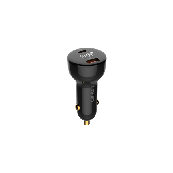 فندکی 100 وات فست شارژ دو خروج تایپ C و USB الدینیو با کابل تایپ سی مدل 101