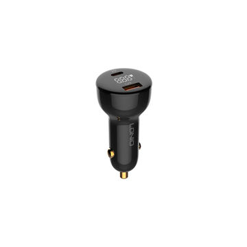 فندکی 100 وات فست شارژ دو خروج تایپ C و USB الدینیو با کابل تایپ سی مدل 101
