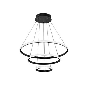 لوستر چشمه نور مدل کد A6345/3H-BK (ریموت‌دار)